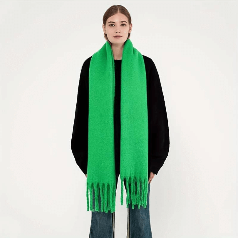 Tjockrandig Fransad Scarf