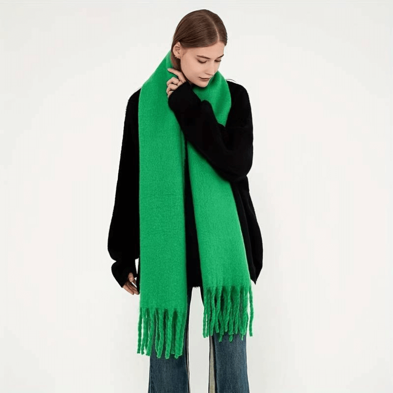 Tjockrandig Fransad Scarf
