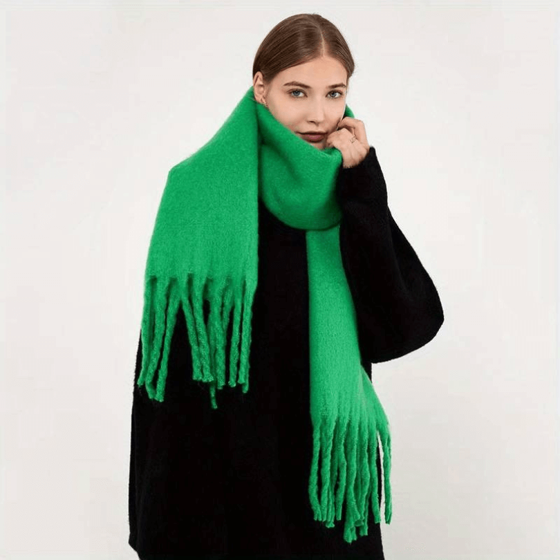 Tjockrandig Fransad Scarf
