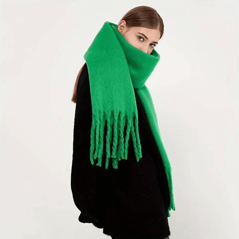Tjockrandig Fransad Scarf