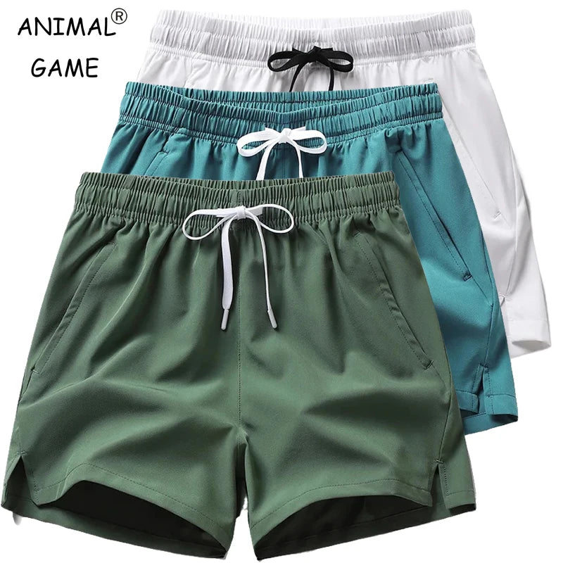 Lätta Herrshorts för Träning med Fickor – Perfekta för Sommar och Strand 0