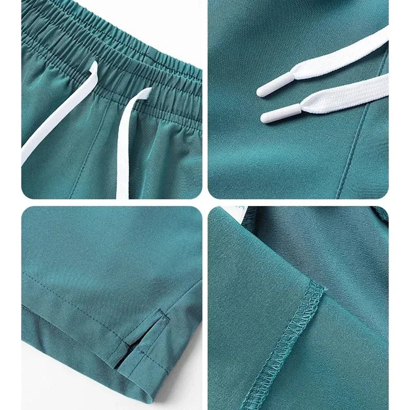 Lätta Herrshorts för Träning med Fickor – Perfekta för Sommar och Strand 5