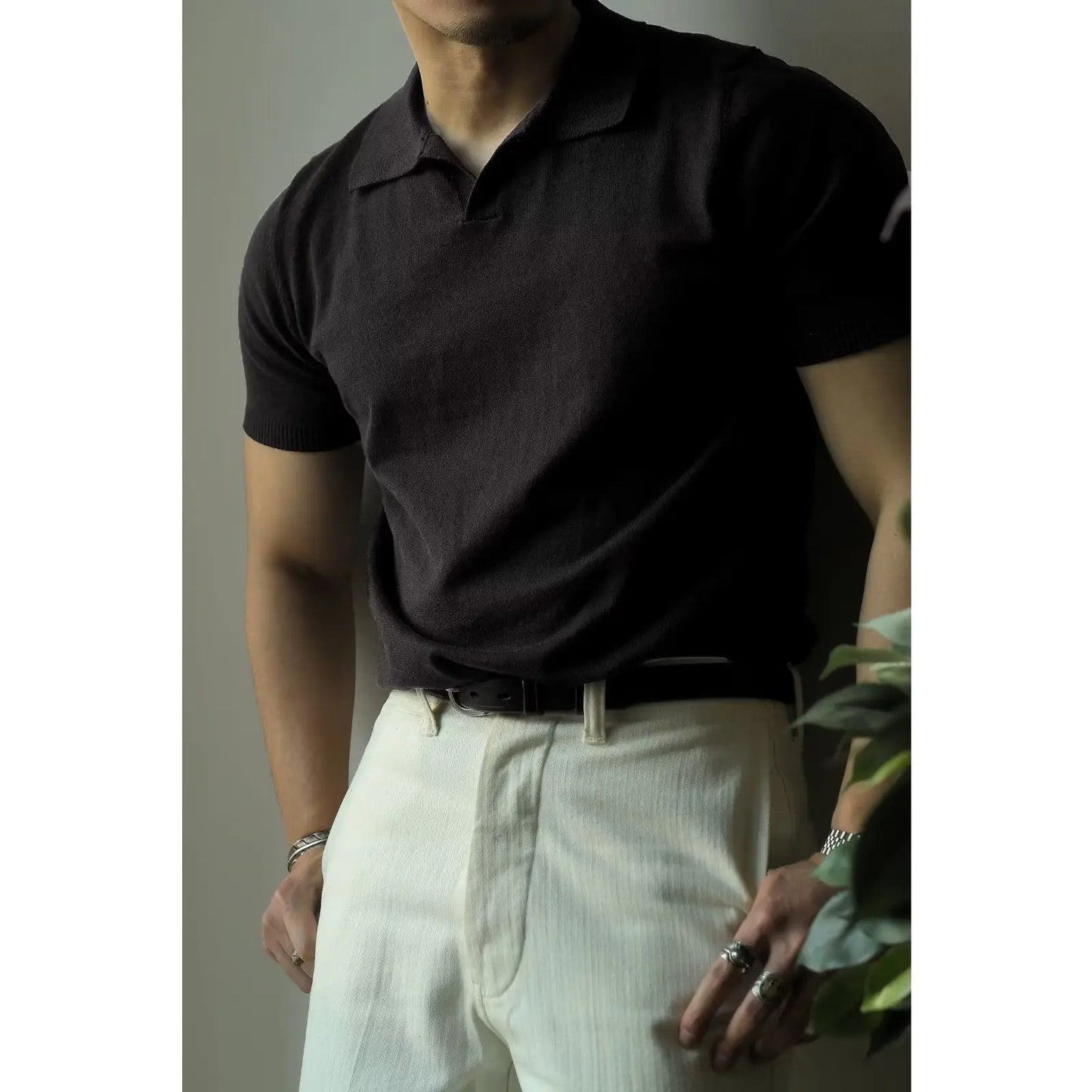 Variant image for Herr Polo Skjorta Blå Storlek M 100% Bomull Slim Fit-56
