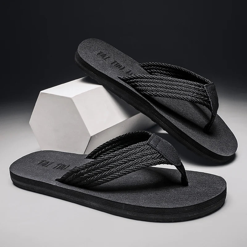 Herr Flip Flops Svart Storlek 49-52 Gummi-3