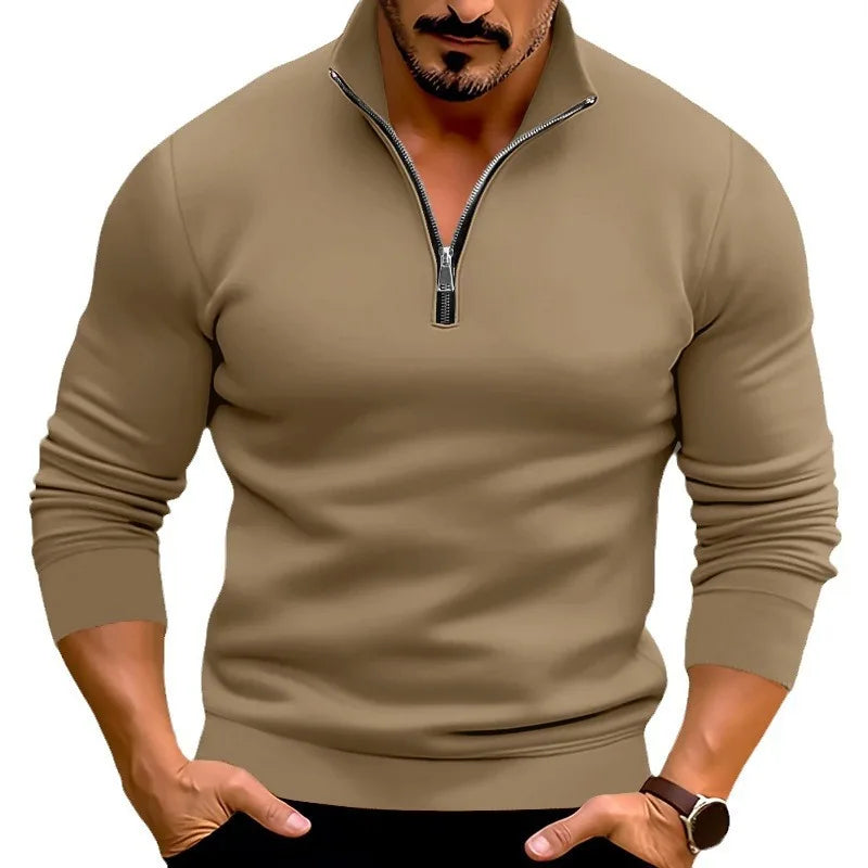 Herr Zippad Topp Grå Storlek M Polyester-5