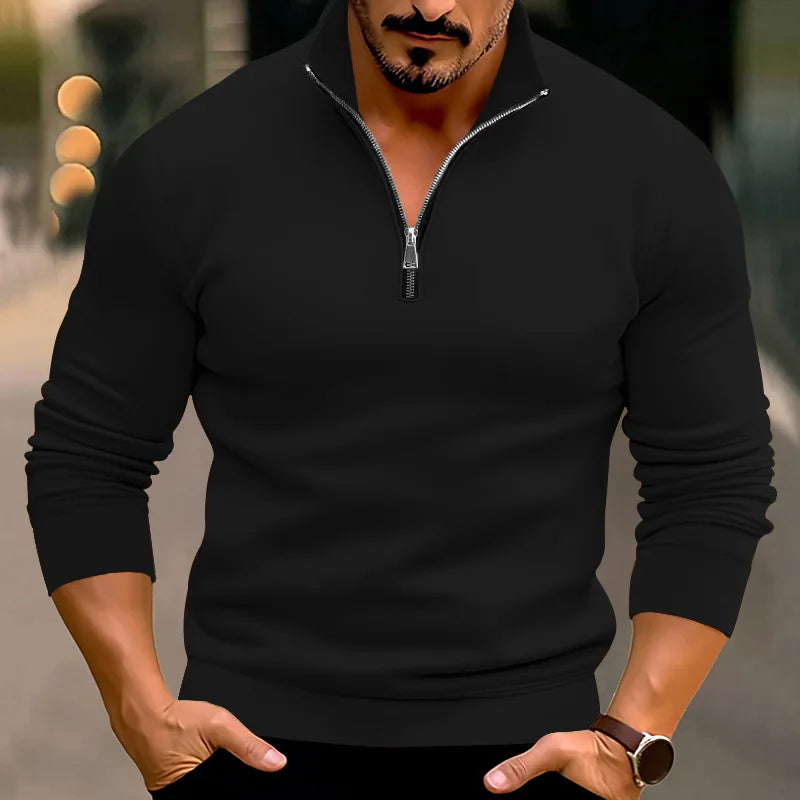 Herr Zippad Topp Grå Storlek M Polyester-3