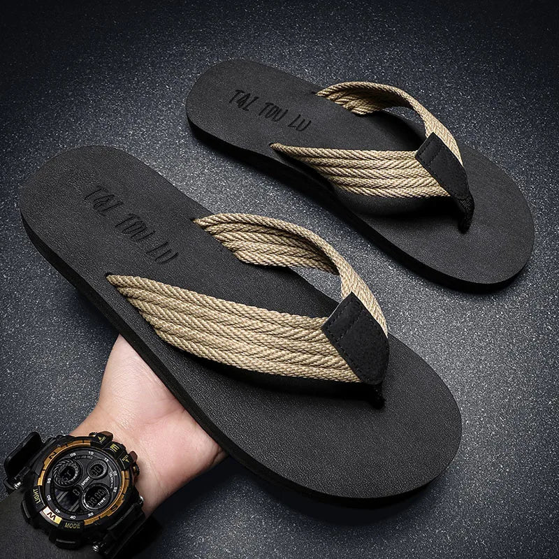 Herr Flip Flops Svart Storlek 49-52 Gummi-1