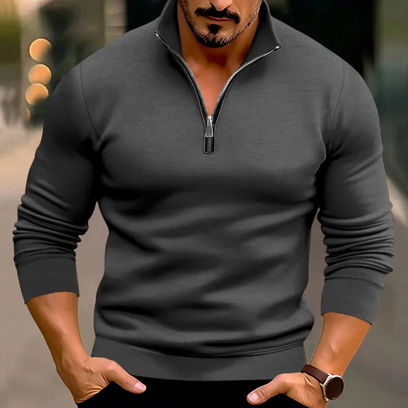 Variant image for Herr Zippad Topp Grå Storlek M Polyester-11