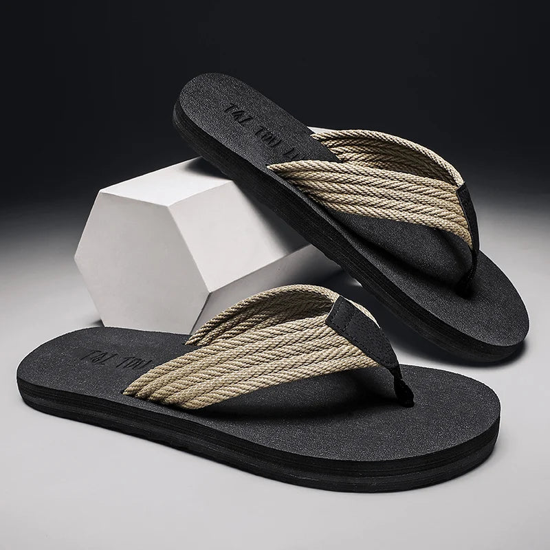 Herr Flip Flops Svart Storlek 49-52 Gummi-4