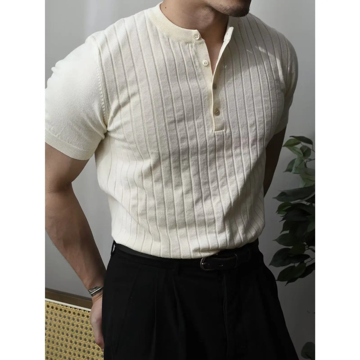 Variant image for Herr Polo Skjorta Blå Storlek M 100% Bomull Slim Fit-14