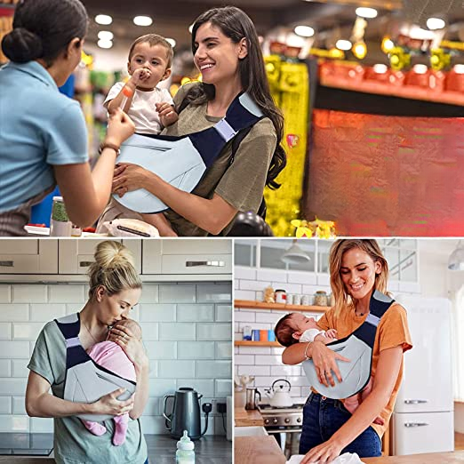 CozyCarry - Bär ditt barn nära dig, varje dag, med vår Universal Sling Wrap Baby Carrier!