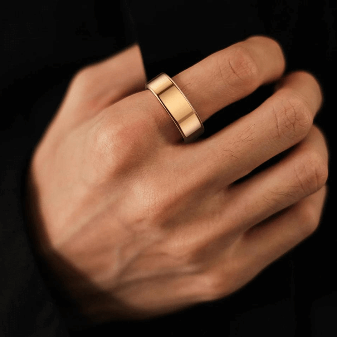 Titanstål Hälsospårar-Ring