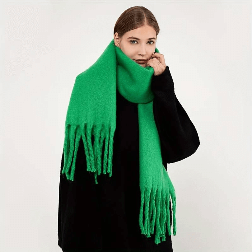 Tjockrandig Fransad Scarf