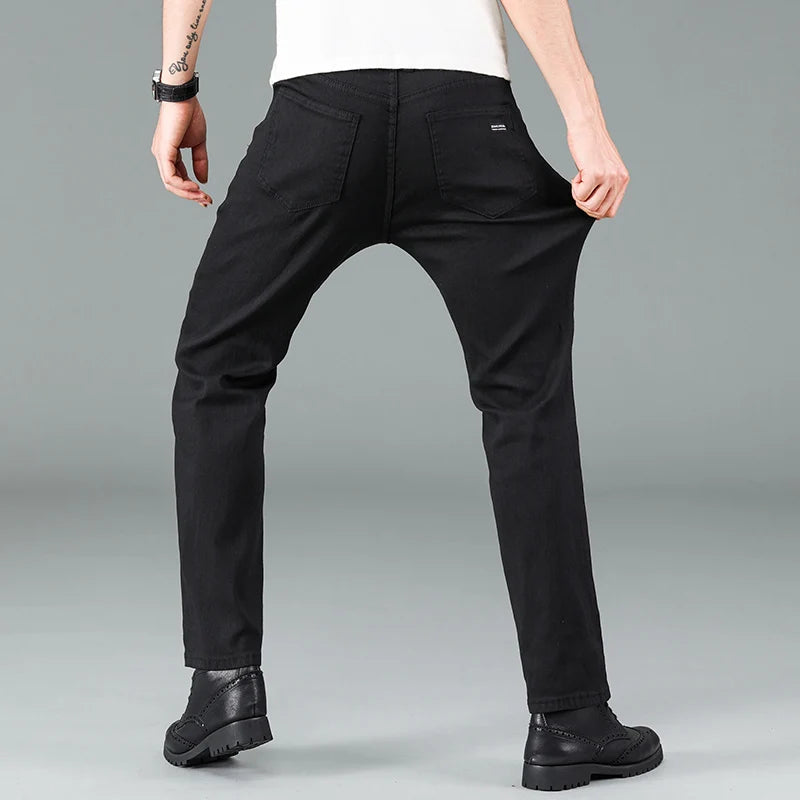 Herr Jeans Svarta Storlek M Stretch 98% Bomull 2% Elastan-5