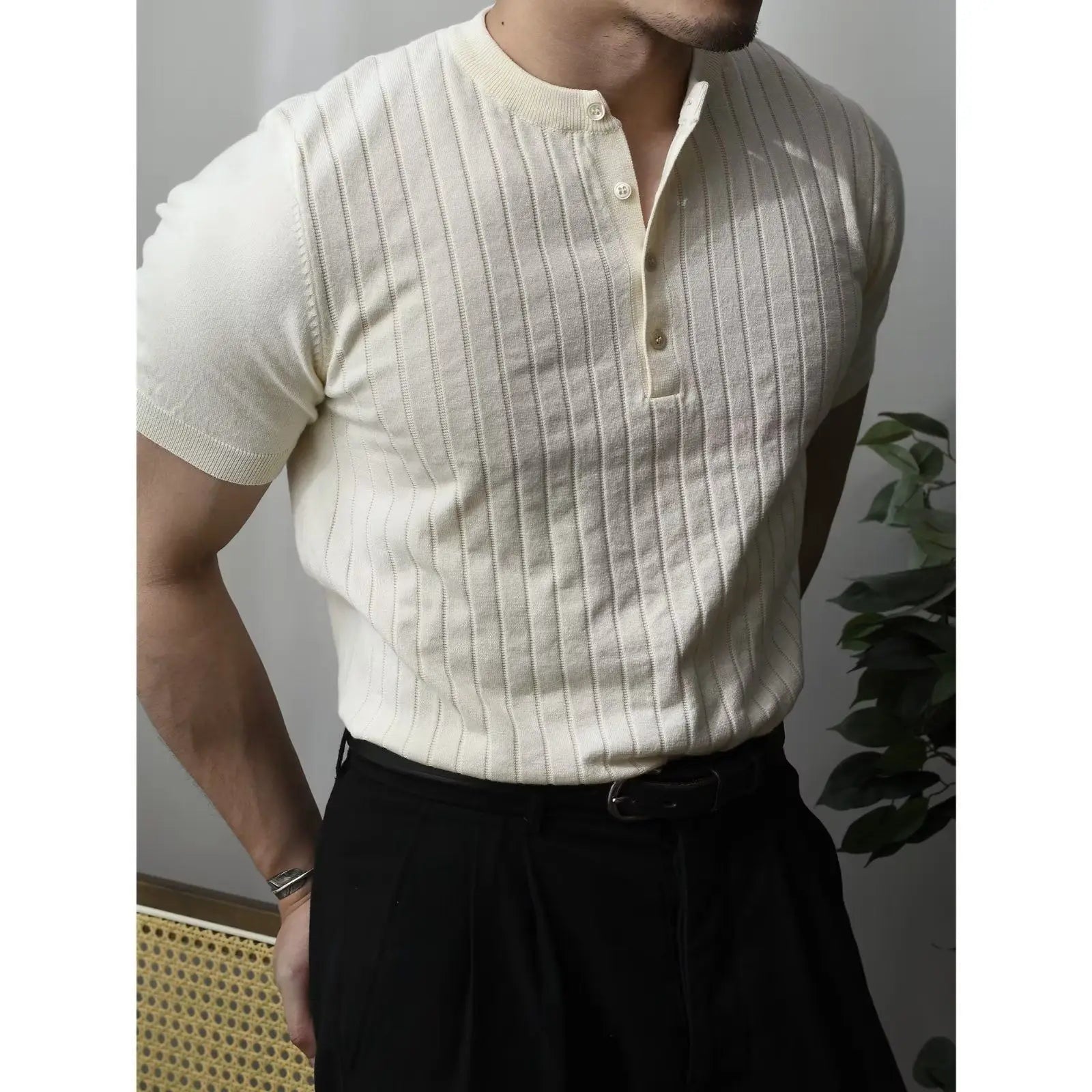Variant image for Herr Polo Skjorta Blå Storlek M 100% Bomull Slim Fit-14