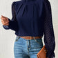 Leah | Mock Neck Puff Långärmad Klänning