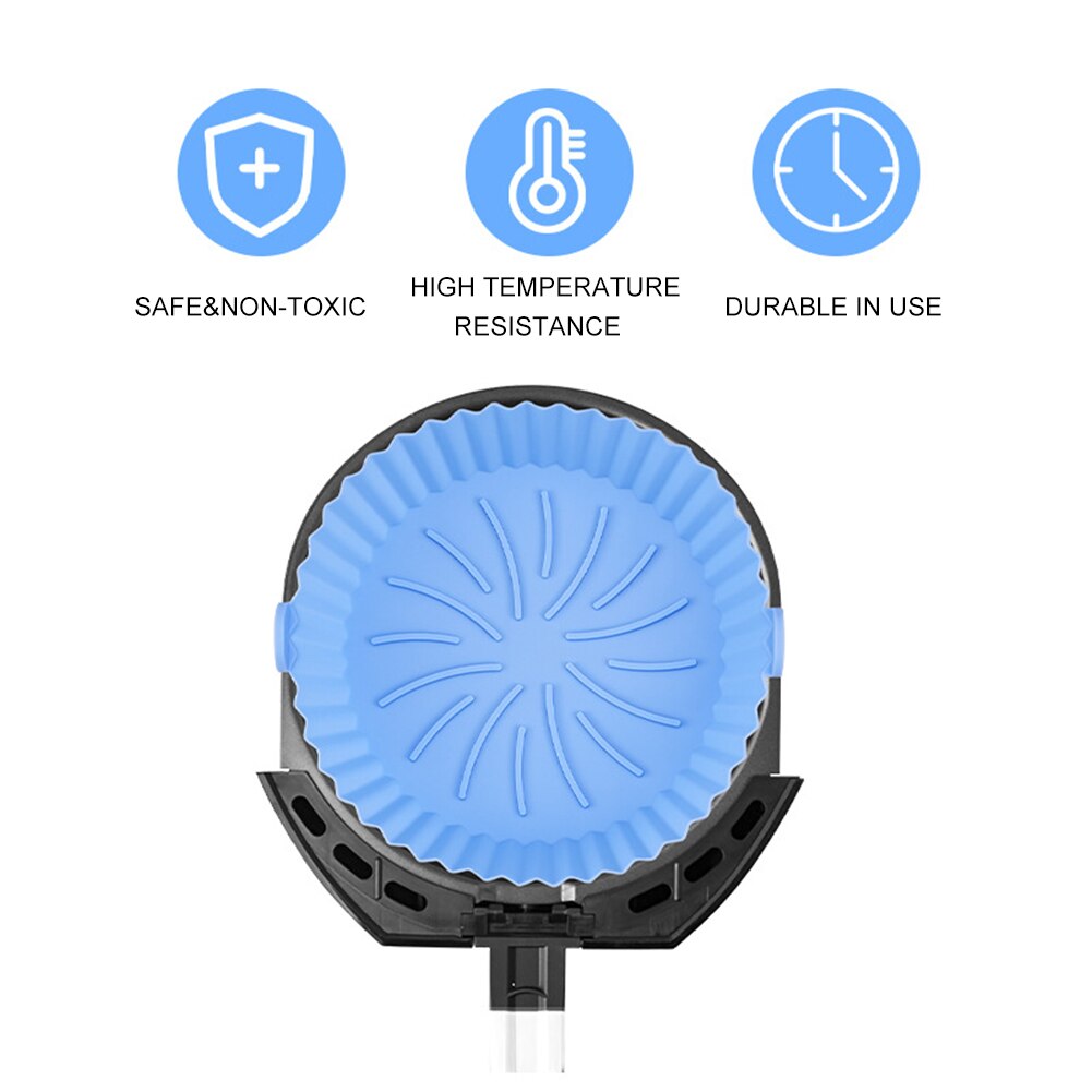 GreenFry - Värmebeständig återanvändbar silikonkorg för bakning i airfryer