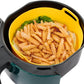 GreenFry - Värmebeständig återanvändbar silikonkorg för bakning i airfryer
